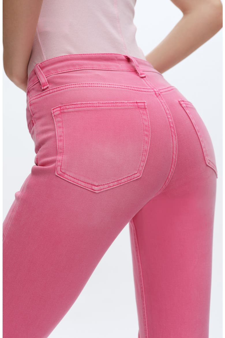 Fray Hem Crop Flare Jeans, Alternate, color, RAZ
