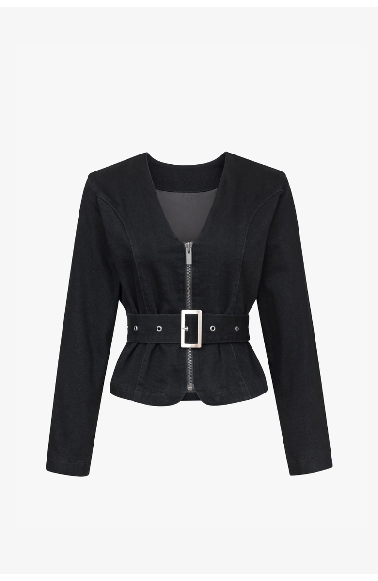 TT Studios Carm Denim Faux Fur Jacket, Alternate, color, William St.