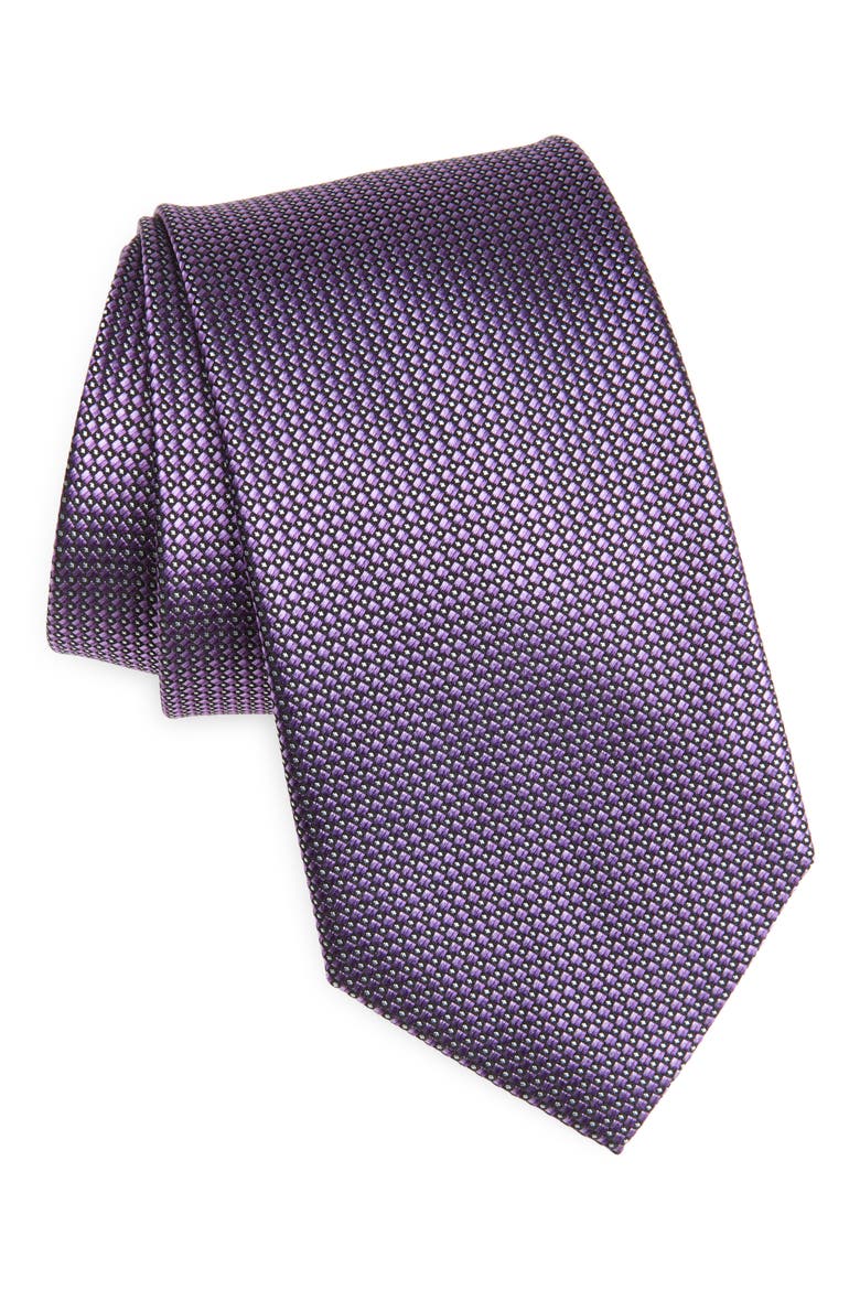 Silk Tie, Main, color, PURPLE