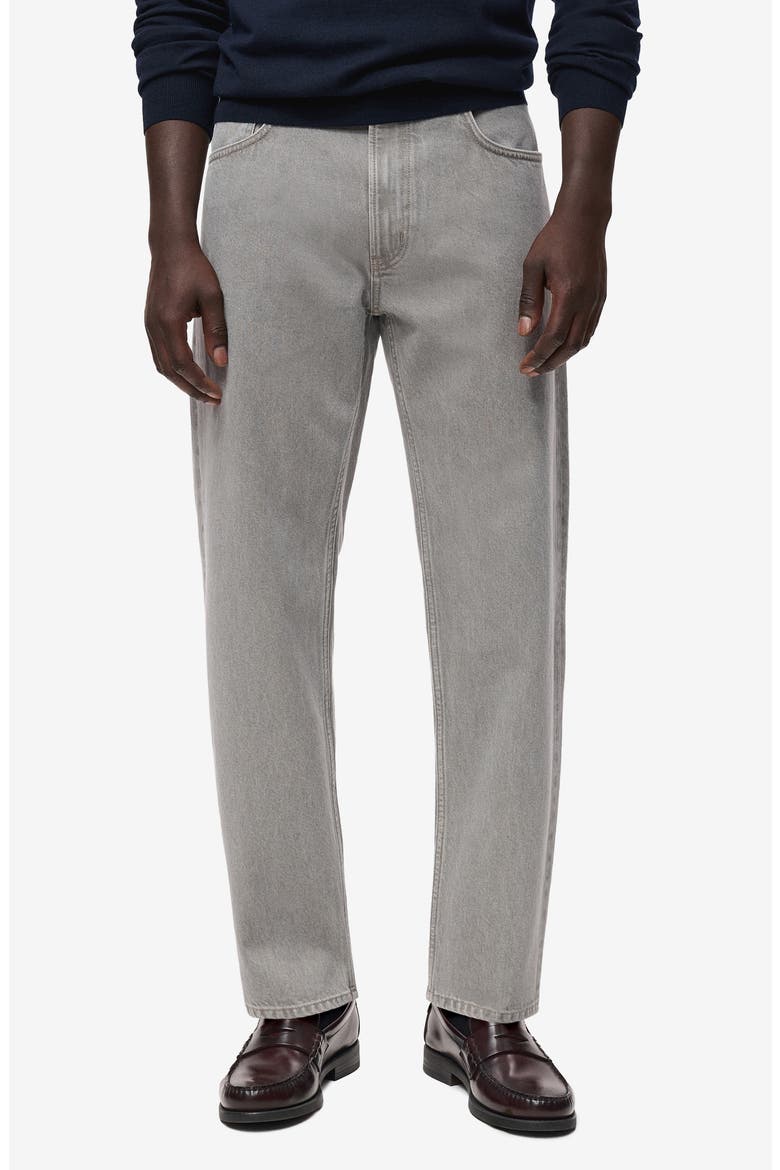 Moby Straight Fit Cotton Jeans, Main, color, DENIM GREY