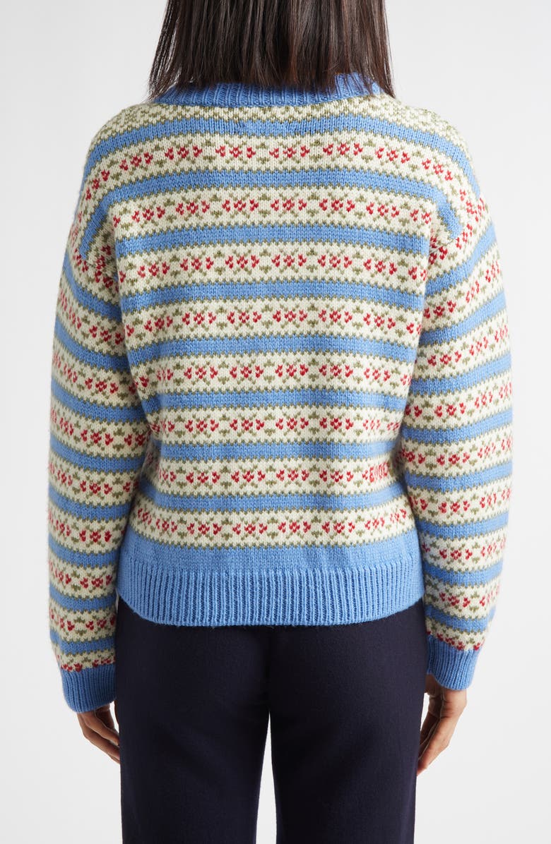 Bode Wedgewood Virgin Wool Cardigan, Alternate, color, Multi