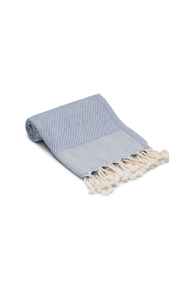 Whisper Weight Turkish Cotton Hand Towel Bundle, Alternate, color, Denim Blue