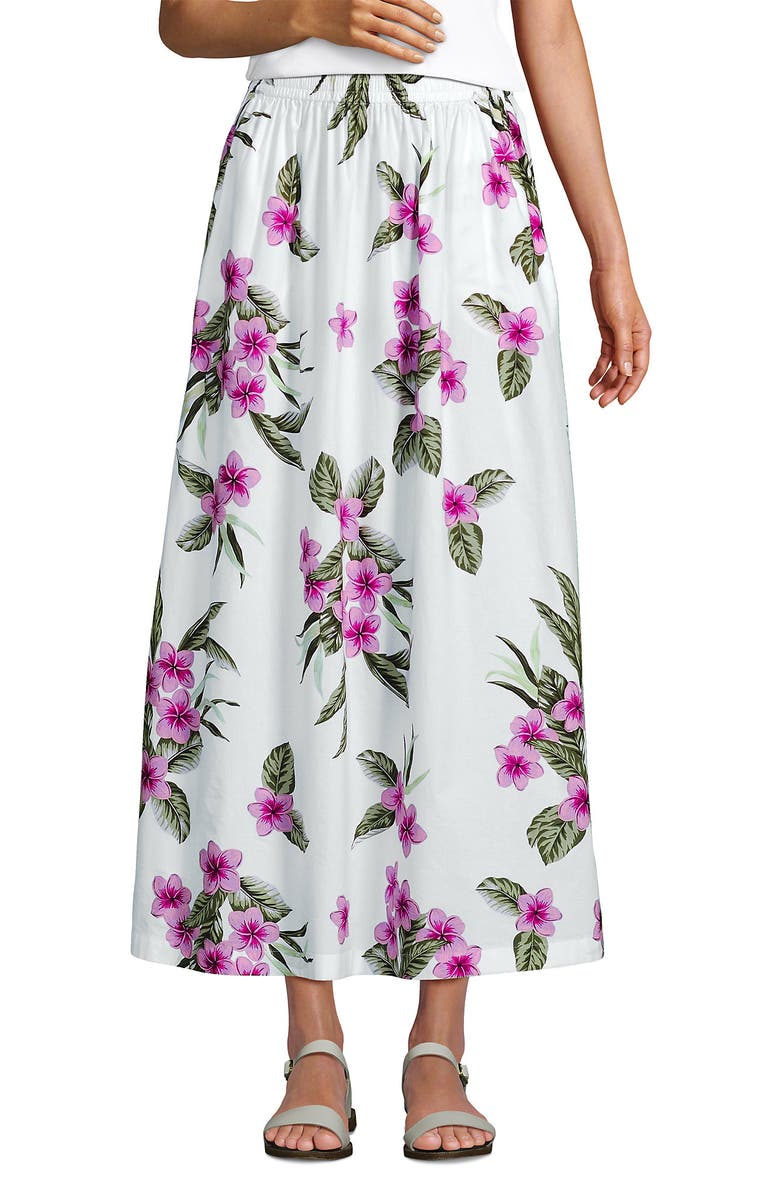 Lands' End Poplin Pull On Maxi Skirt, Alternate, color, 