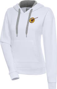 ANTIGUA Women's Antigua  White San Diego Padres Cooperstown Victory Pullover Hoodie