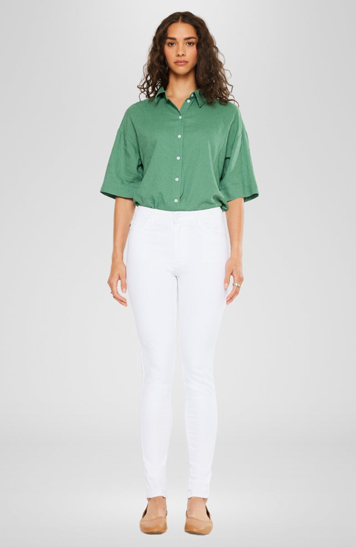 Kancan Julija Essentials High Rise Super Skinny Jeans In White