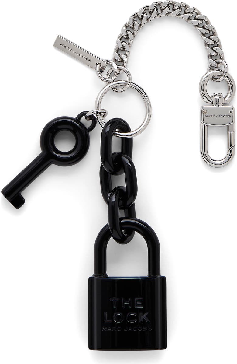 Marc Jacobs The Lock Bag Charm, Main, color, Black