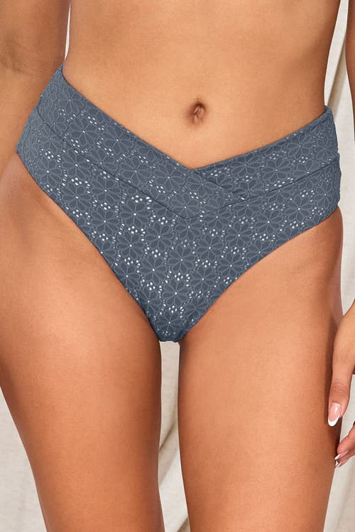 Swim Systems Delfina V Front In Dusk Daisy Eyelet