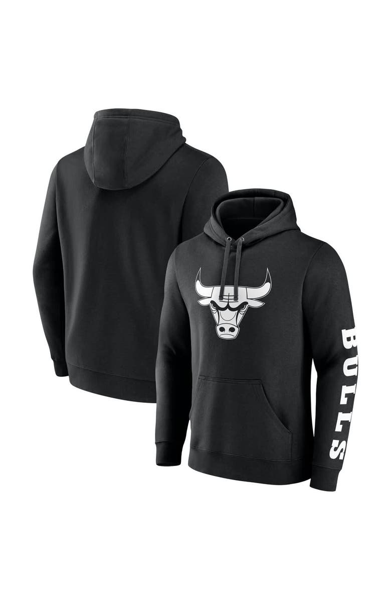 FANATICS Men's Fanatics Black Chicago Bulls Put Me In Coach Fleece Pullover Hoodie, Main, color,