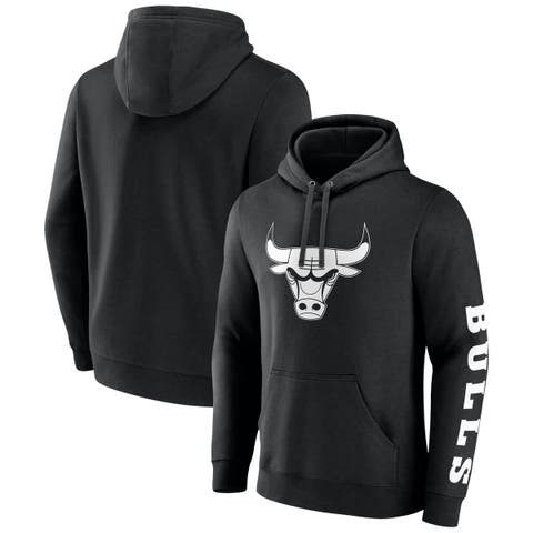 Men's Fanatics  Black Chicago Bulls Put Me In Coach Fleece Pullover Hoodie