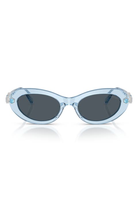 53mm Oval Sunglasses