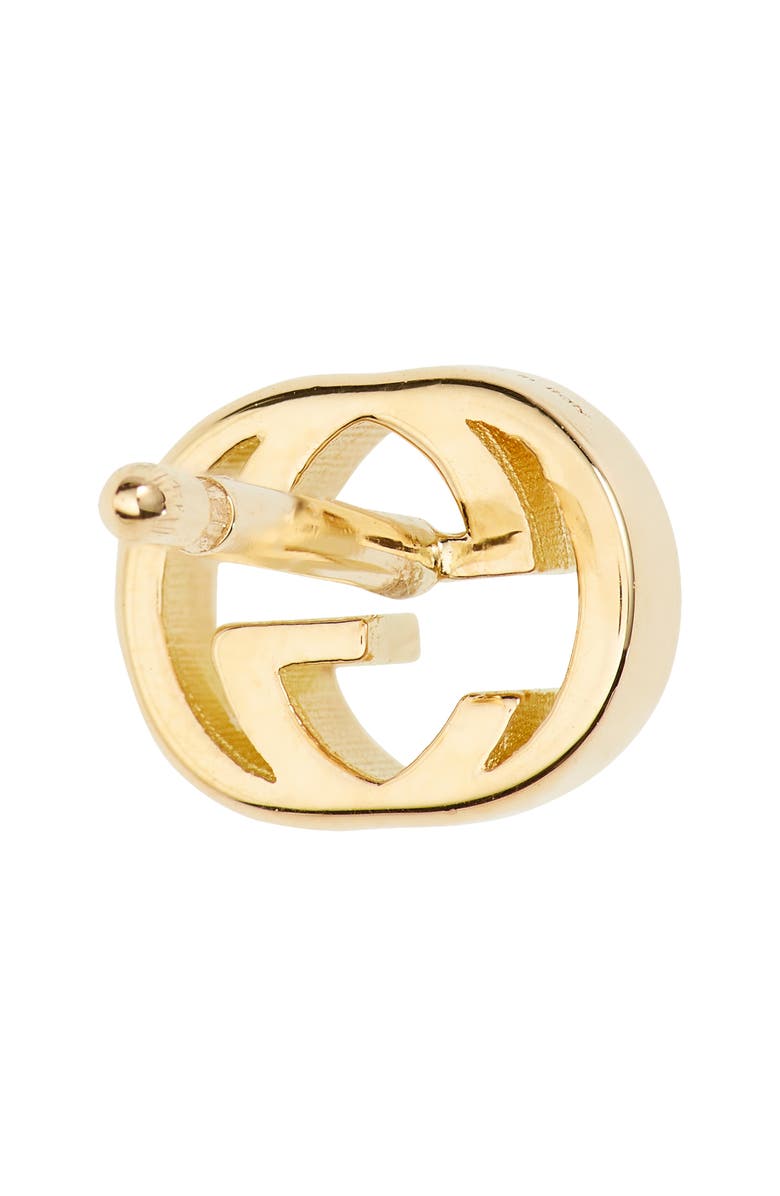 Gucci Interlocking-G Stud Earrings, Alternate, color, 18K Yellow Gold