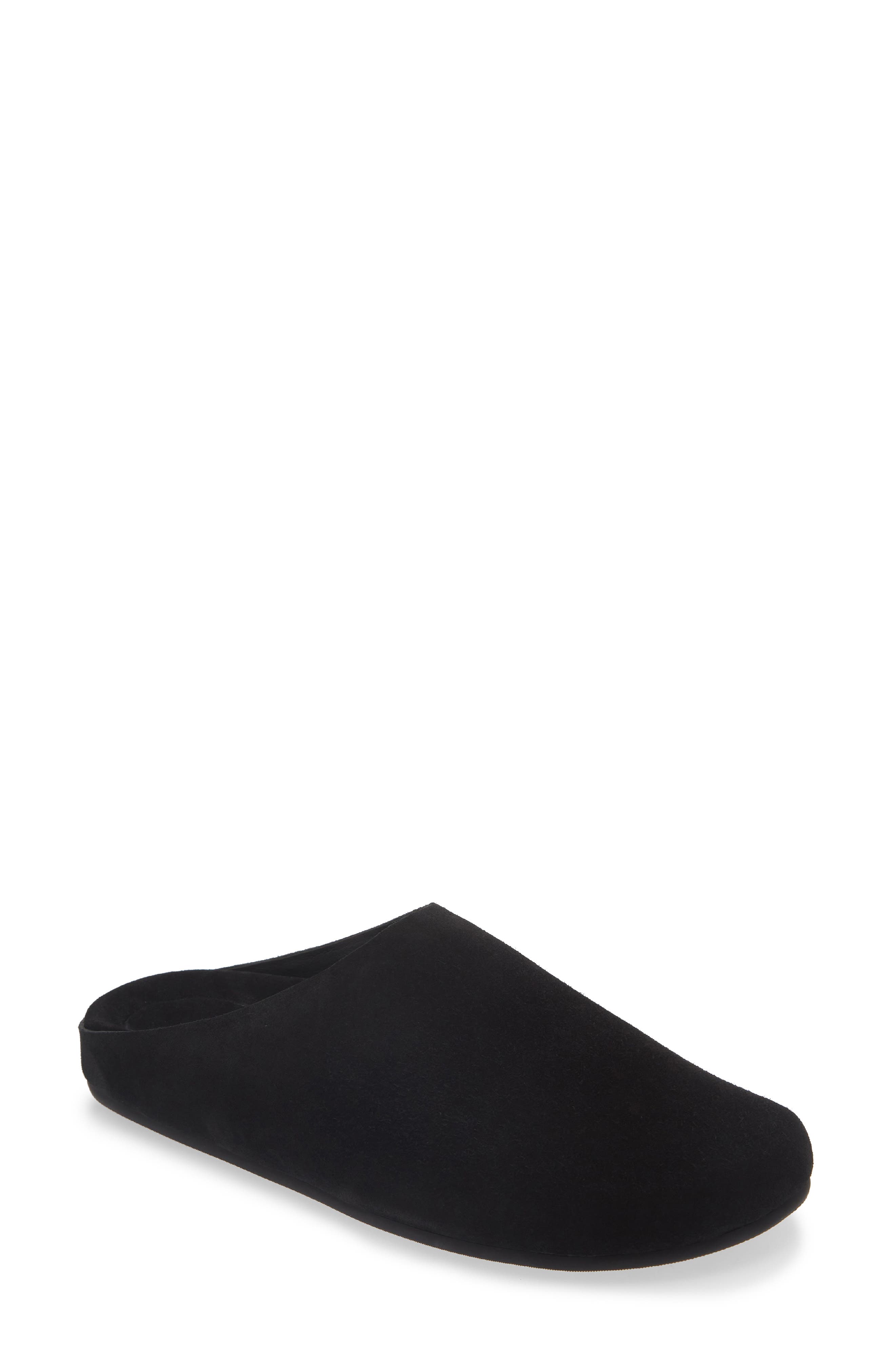 Content Suede Clog, Main, color, BLACK SUEDE