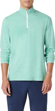 Bugatchi Quarter Zip Performance Pullover