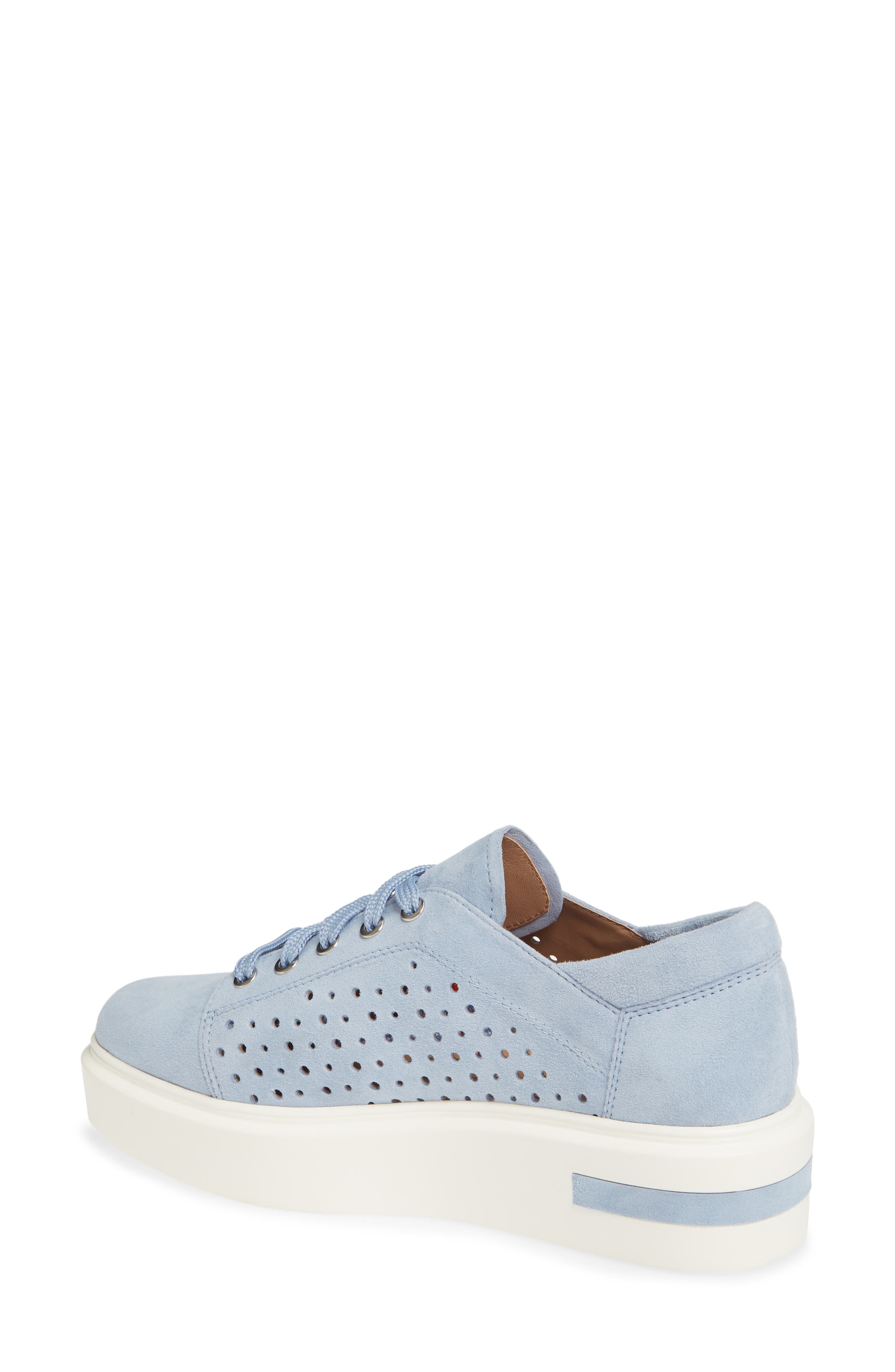 Linea Paolo Kendra Platform Sneaker, Alternate, color, Sky Blue Suede