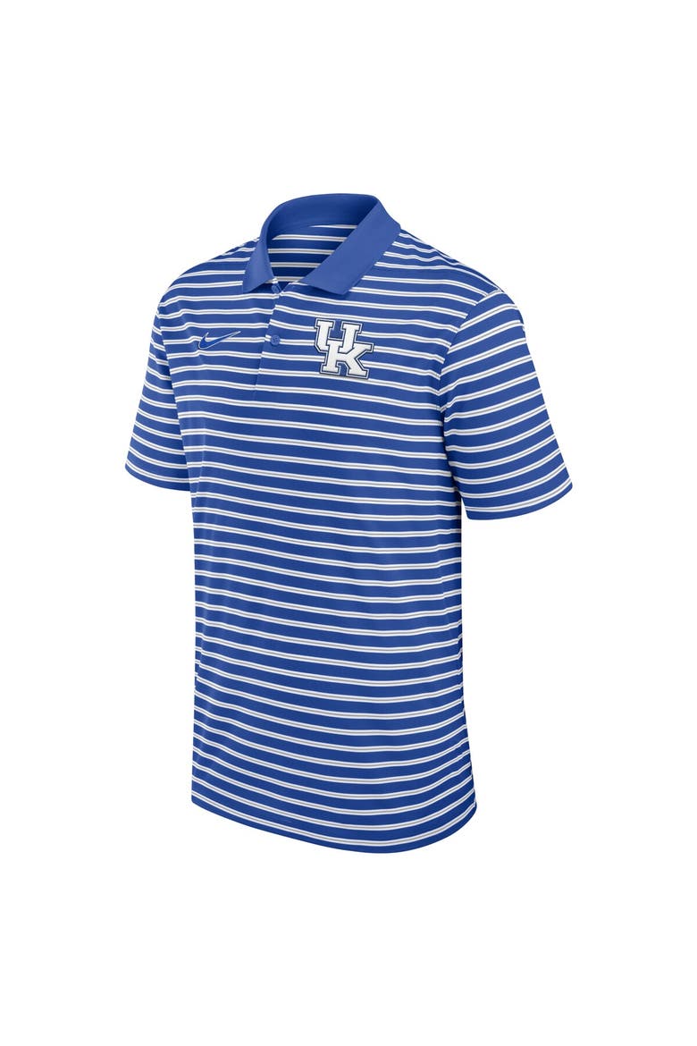 Men's Nike Royal/White Kentucky Wildcats Primetime Victory Striped Performance Polo, Alternate, color, Royal
