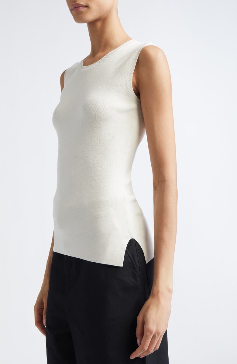 PARTOW Bowery Sleeveless Silk Blend Sweater, Alternate, color, Ivory