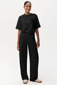 Exquise Shayna K Pants Wide Leg Knit Trousers