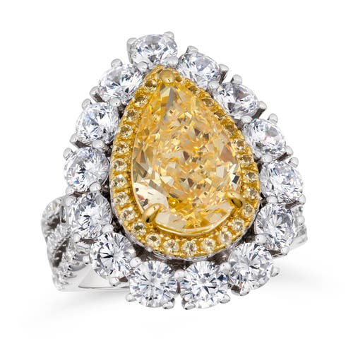 Anna Zuckerman Sunny Isles 7ctw Ring In Canary Yellow Crystalline