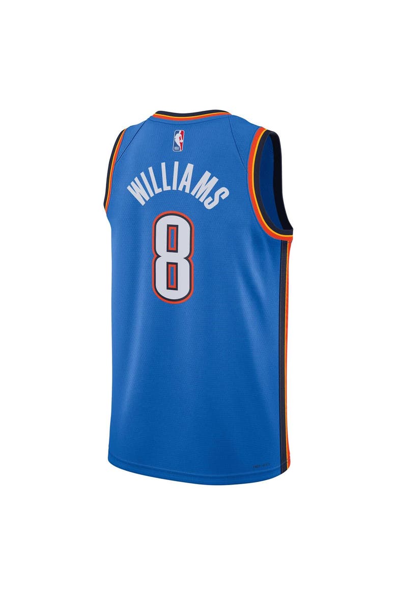 Unisex Nike Jalen Williams Blue Oklahoma City Thunder Swingman Jersey - Icon Edition, Alternate, color, Blue