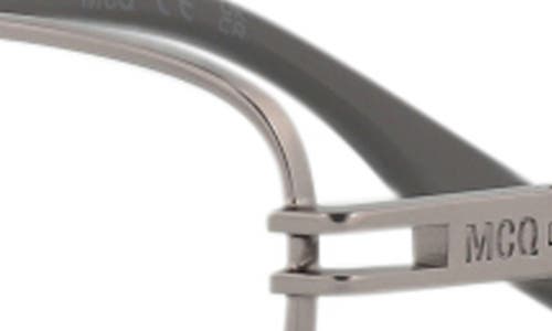 Alexander Mcqueen Mcqueen 55mm Cat Eye Optical Glasses In Ruthenium Transparent