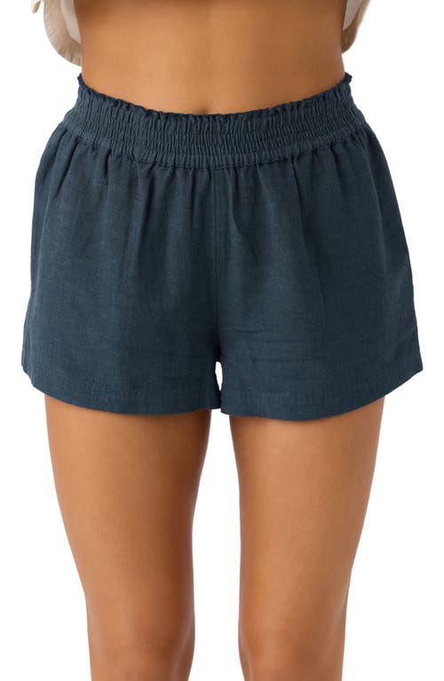 O'neill Sanders Smocked Waist Shorts In Slate