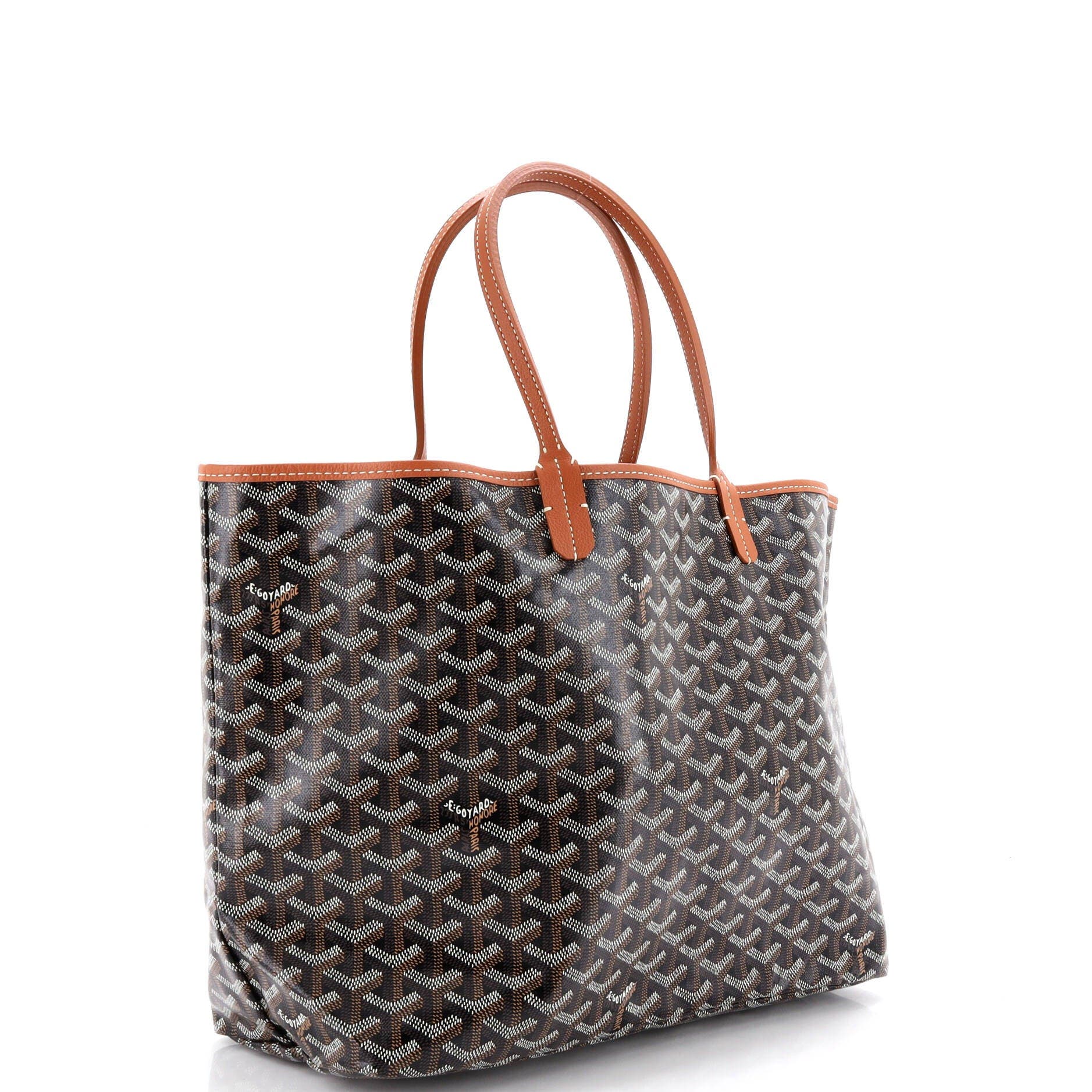 Pre-Owned Goyard Saint Louis Tote Coated Canvas PM, Alternate, color, Black