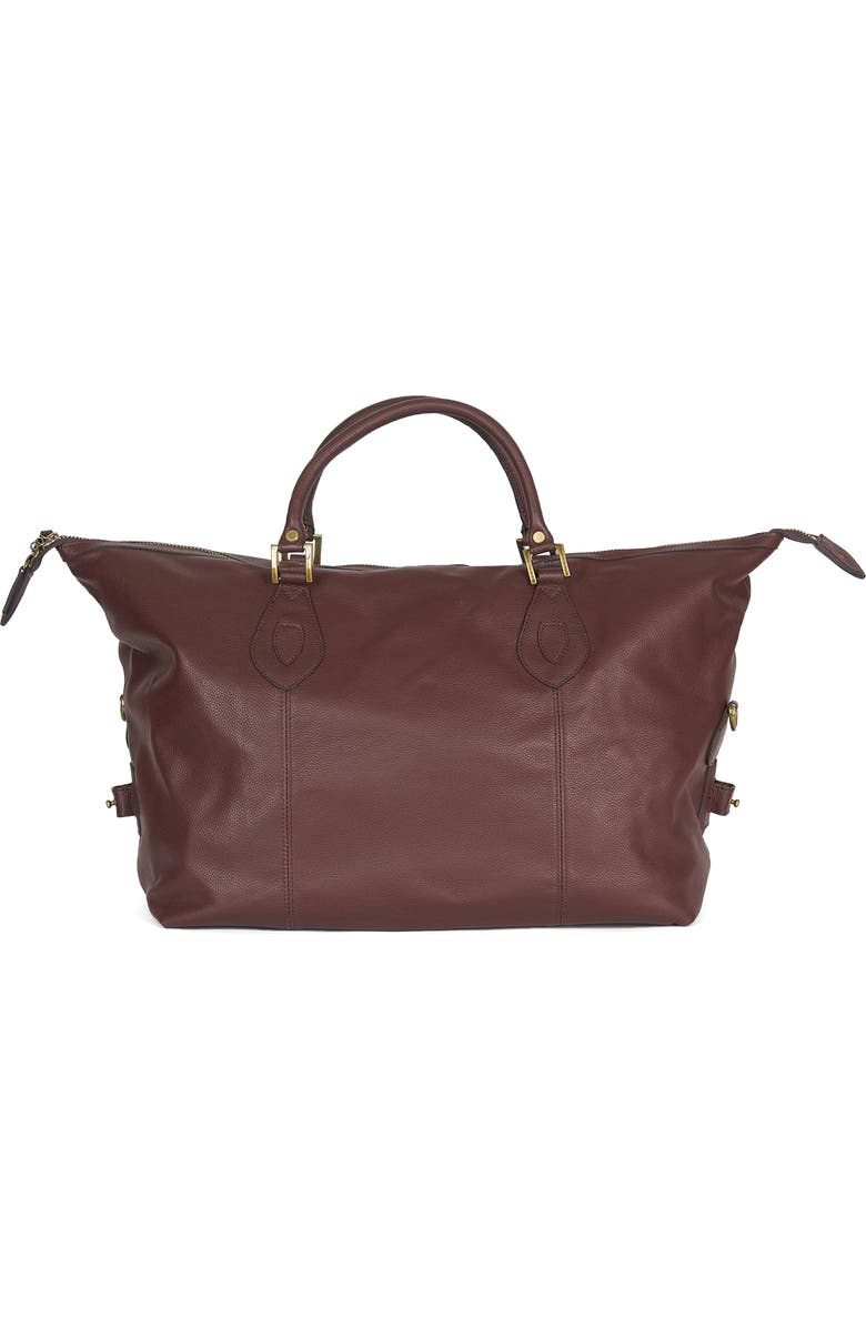 Barbour Medium Travel Explorer Leather Bag, Alternate, color,