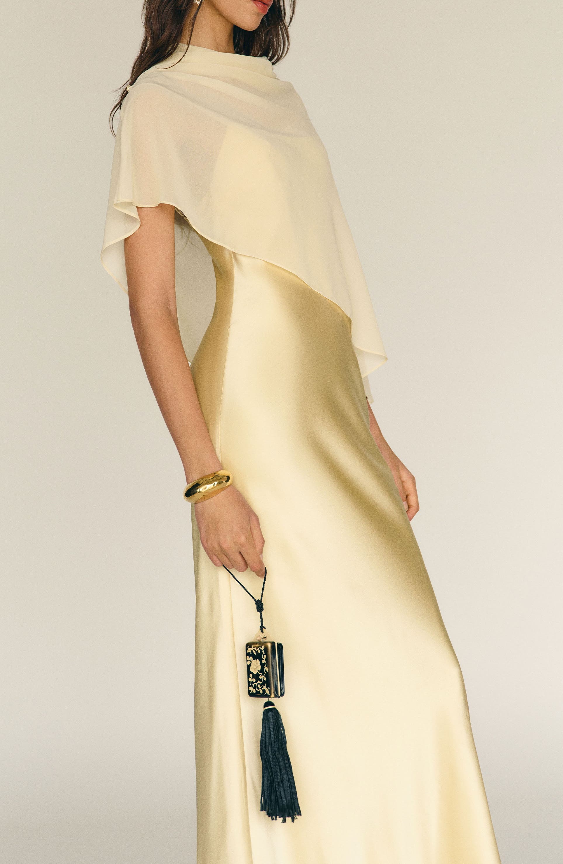 long gold silk dress Champagne Silk Satin Dress, Gold Extra Full Length Slip Dress, Adjustable Spaghetti Straps,Silky Deep V Neck Bias Cut Dress