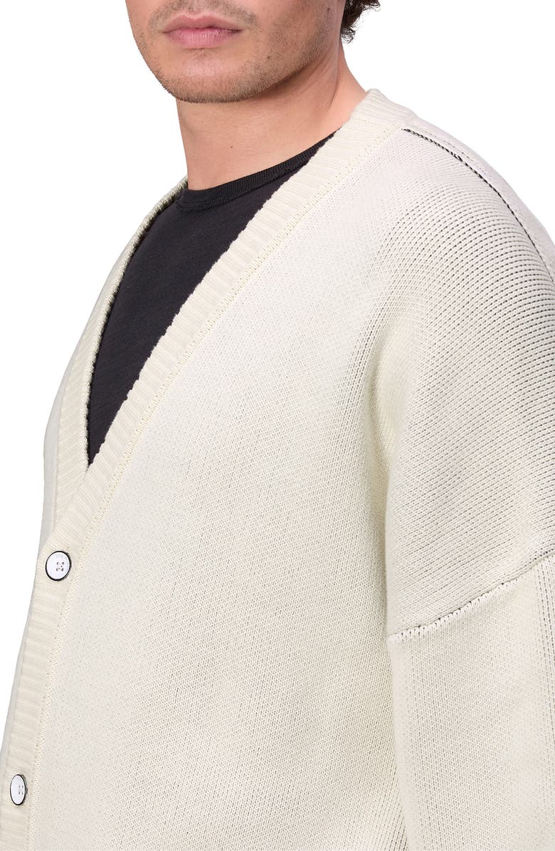 rag & bone Keaton Oversize Cardigan, Alternate, color, Ivory