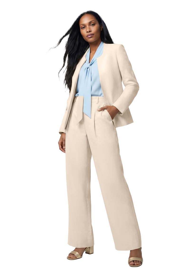 Linen Lady Jacket, Main, color, OATMEAL