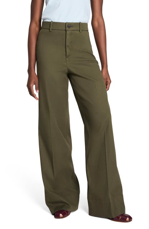 SPANXsupersmooth™ Stretch Twill Wide Leg Pant (Regular, Petite, Plus & Tall)