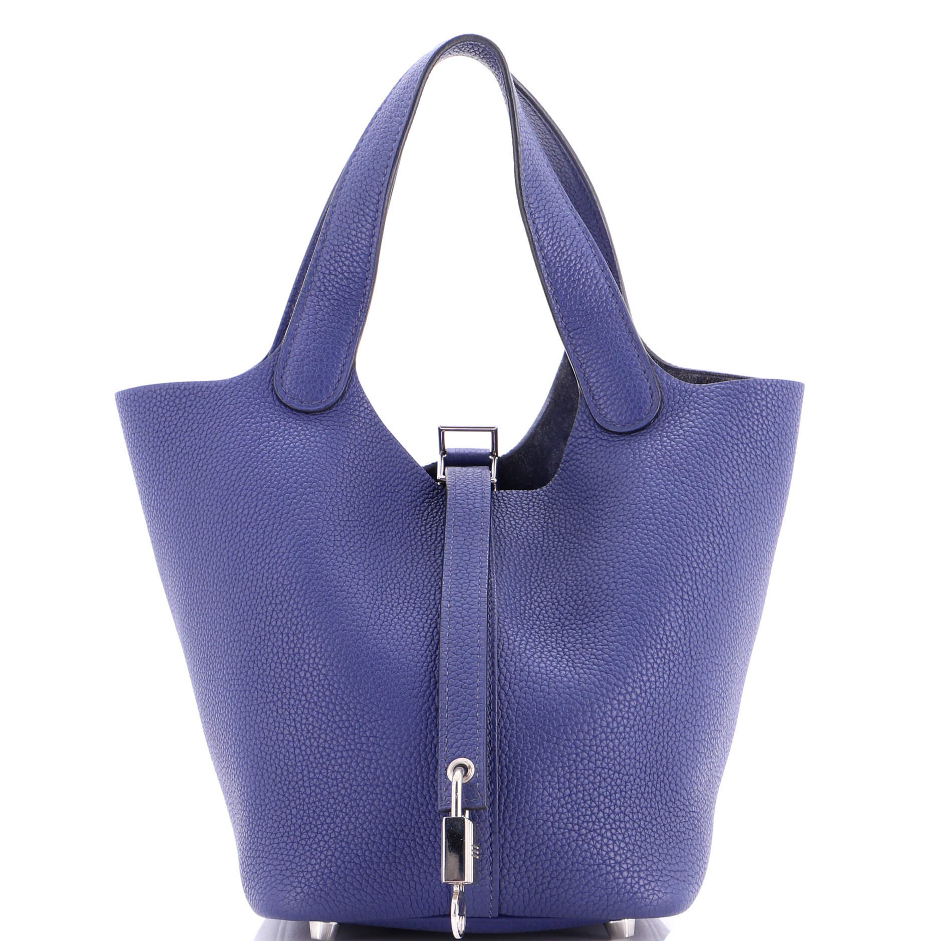 Pre-Owned Hermes Picotin Lock Bag Maurice PM, Main, color, Bleu Saphir