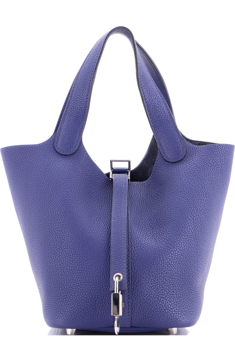 Pre-Owned Hermes Picotin Lock Bag Maurice PM, Main, color, Bleu Saphir