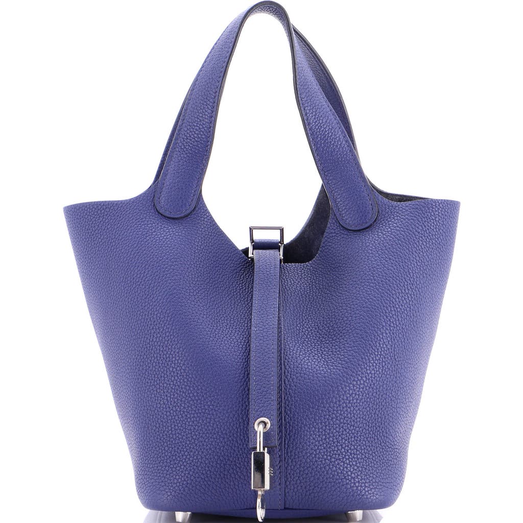 Pre-owned Hermes Hermes Picotin Lock Bag Maurice Pm In Purple