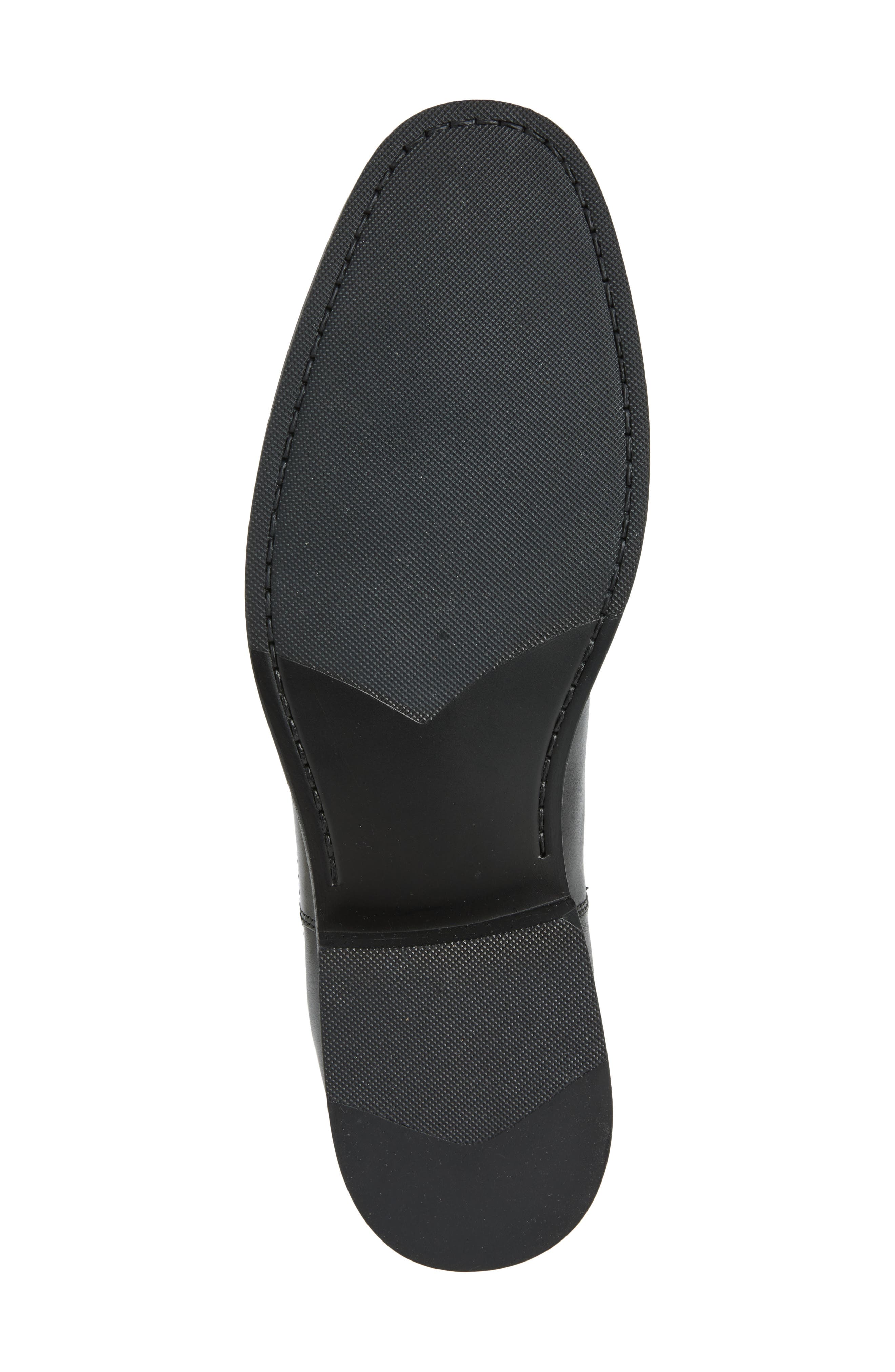 Morgan Leather Chelsea Boot, Alternate, color, BLACK