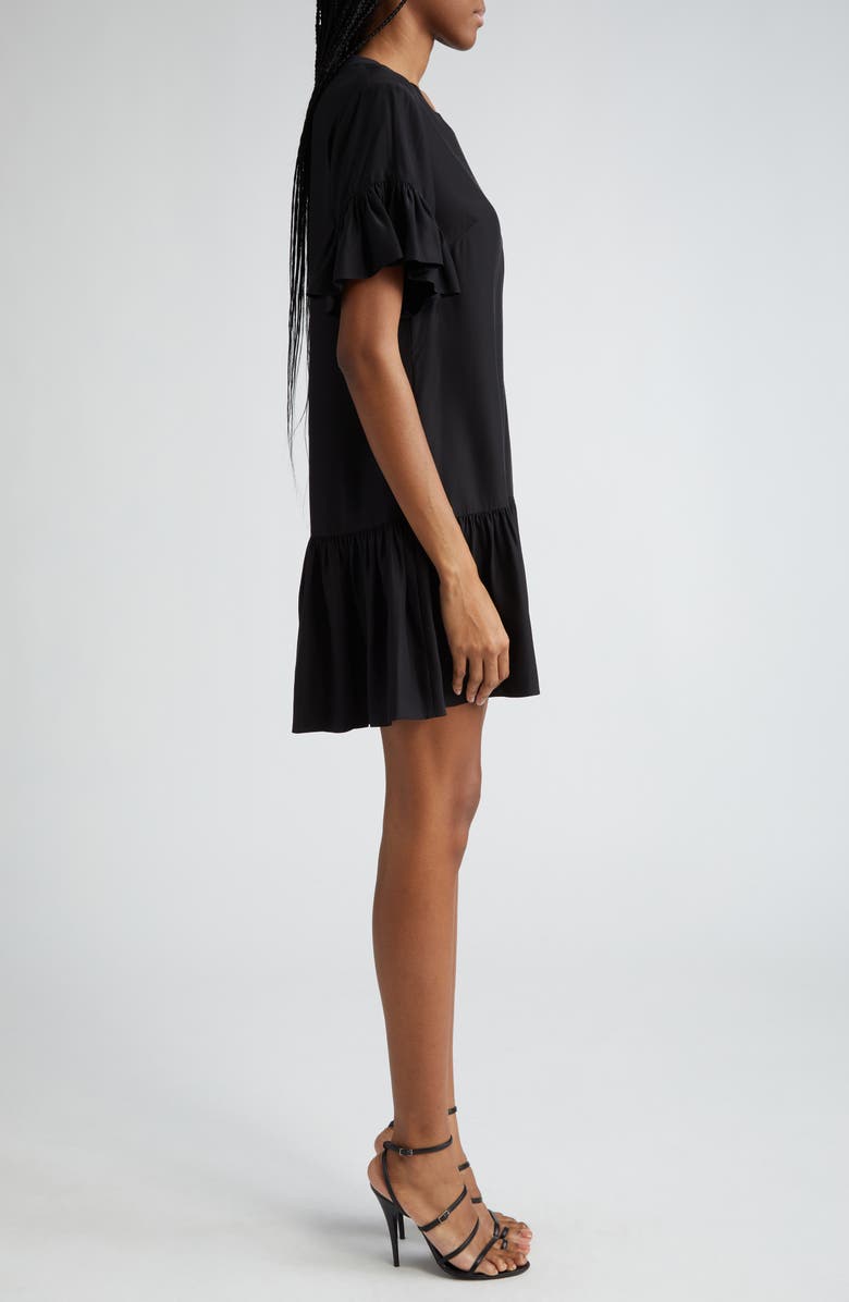 Cinq à Sept Leilah Silk Swing Dress, Alternate, color, Black