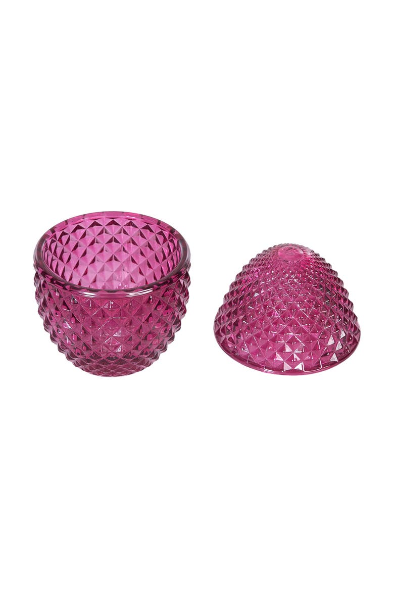 Decorative Glass Egg Keepsake Box Easter Spring Assortment of 4 Figurines, Alternate, color, Purple