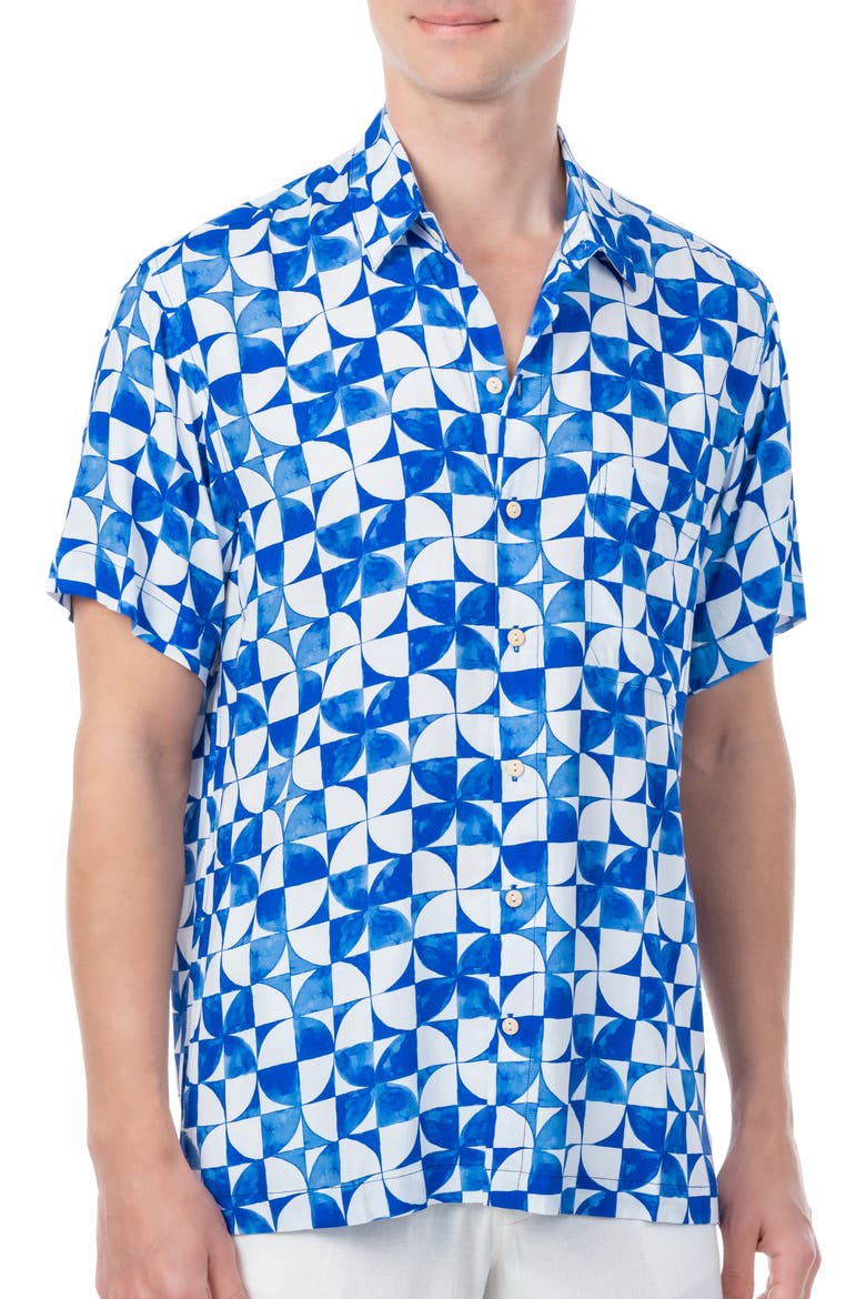 The Greece - Short Sleeve Shirt, Alternate, color, Blue