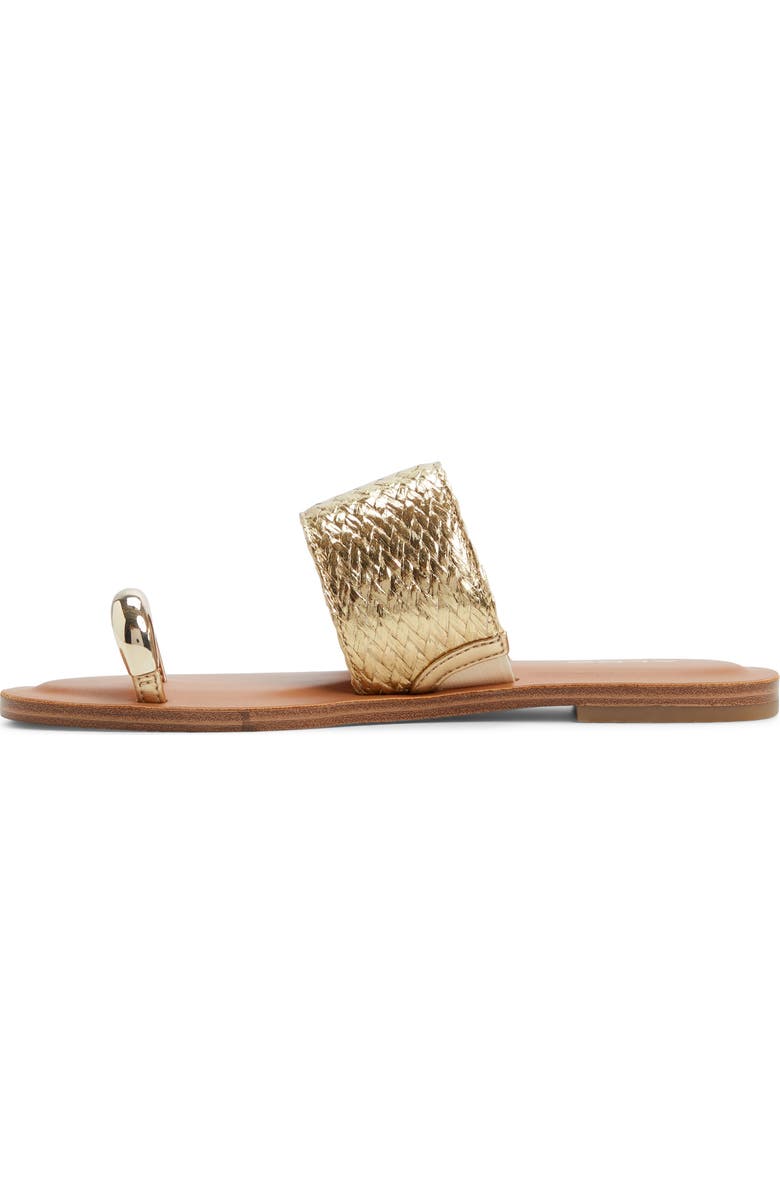 ALDO Beachwalk Slide Sandal, Alternate, color, Gold