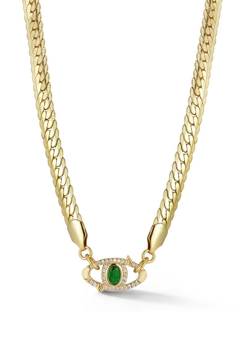 Evil Eye Pendant Necklace, Main, color, GOLD