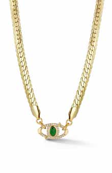 CHLOE AND MADISON Evil Eye Pendant Necklace