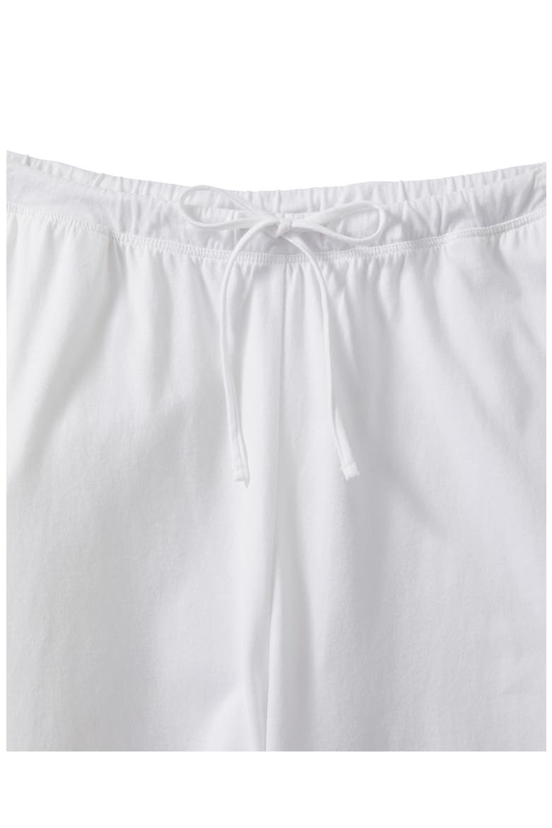 Pima Cotton Wide Leg Lounge Pants, Alternate, color, WHITE