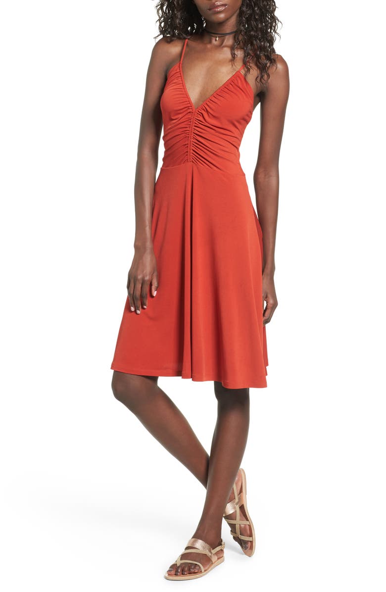 Leith Cinch Front Dress, Main, color,