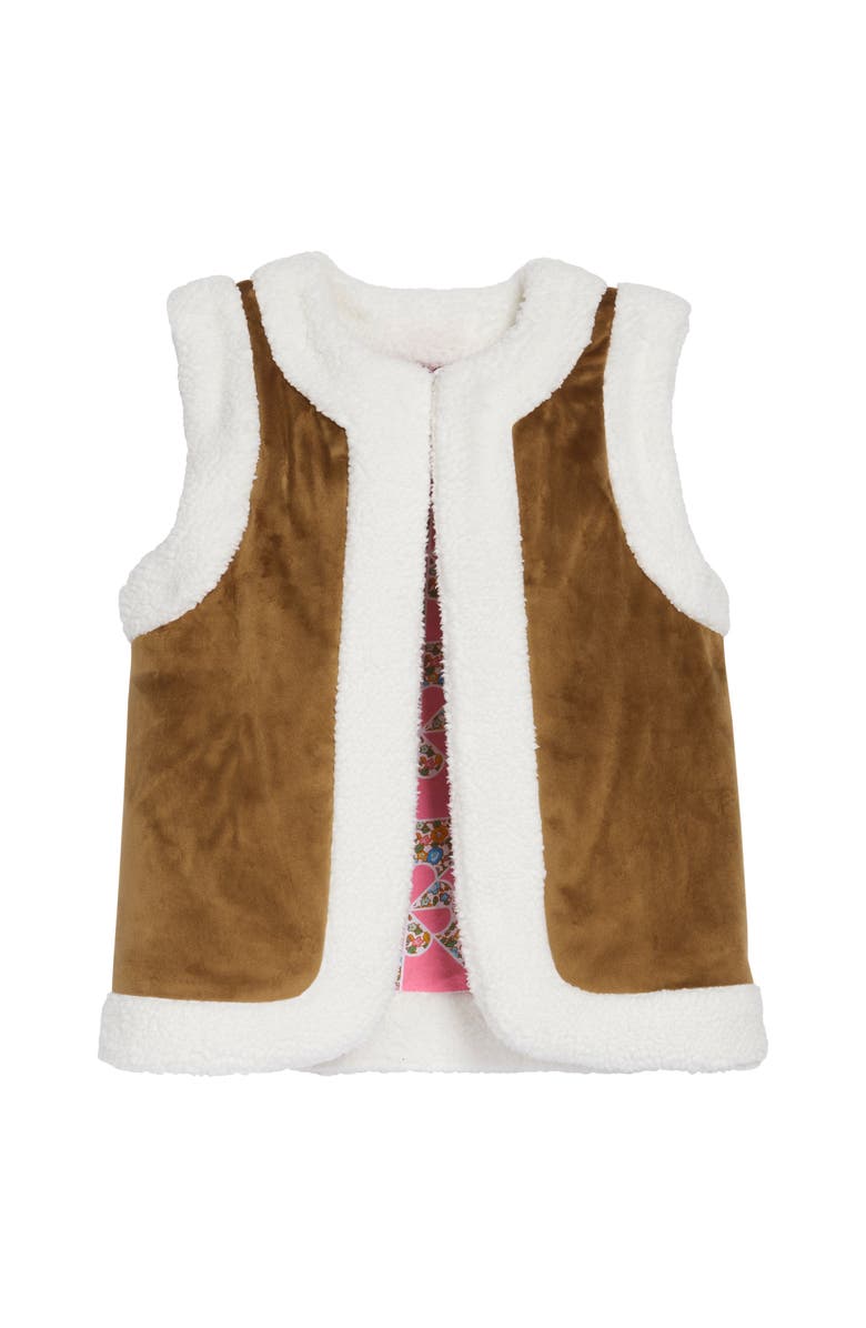 BISBY Kids' Reversible Faux Suede Vest, Main, color, 