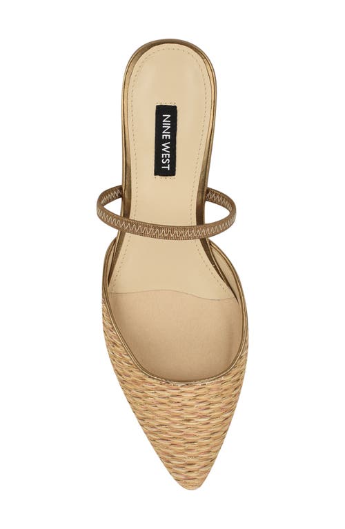 Nine West Gorga Mule In Light Natural
