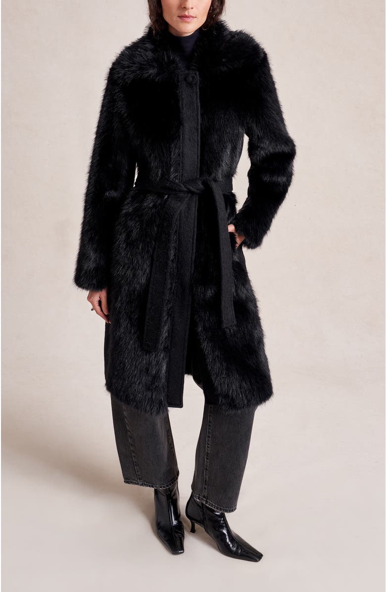 La Ligne Alpine Coat, Alternate, color, Black