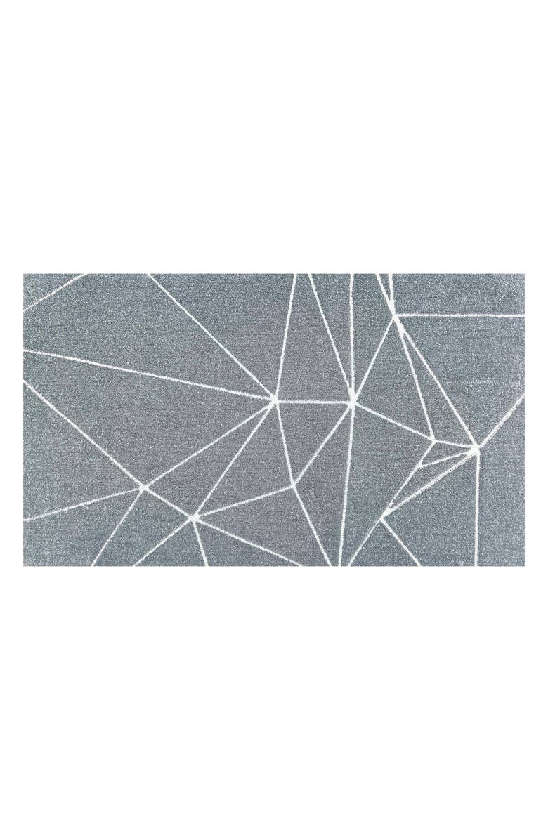 R16 HOME Fragments Indoor/Outdoor Doormat, Main, color, Grey/ White