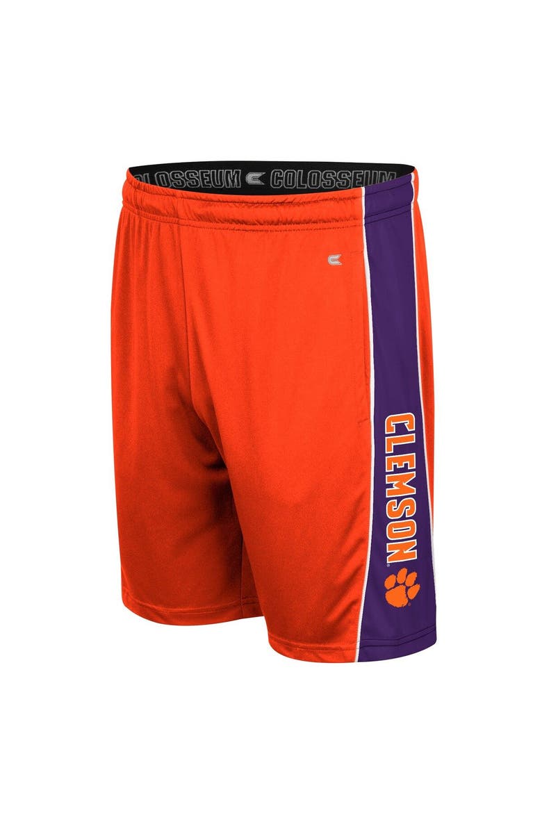 Men's Colosseum Orange Clemson Tigers Panel Shorts, Alternate, color, Orange