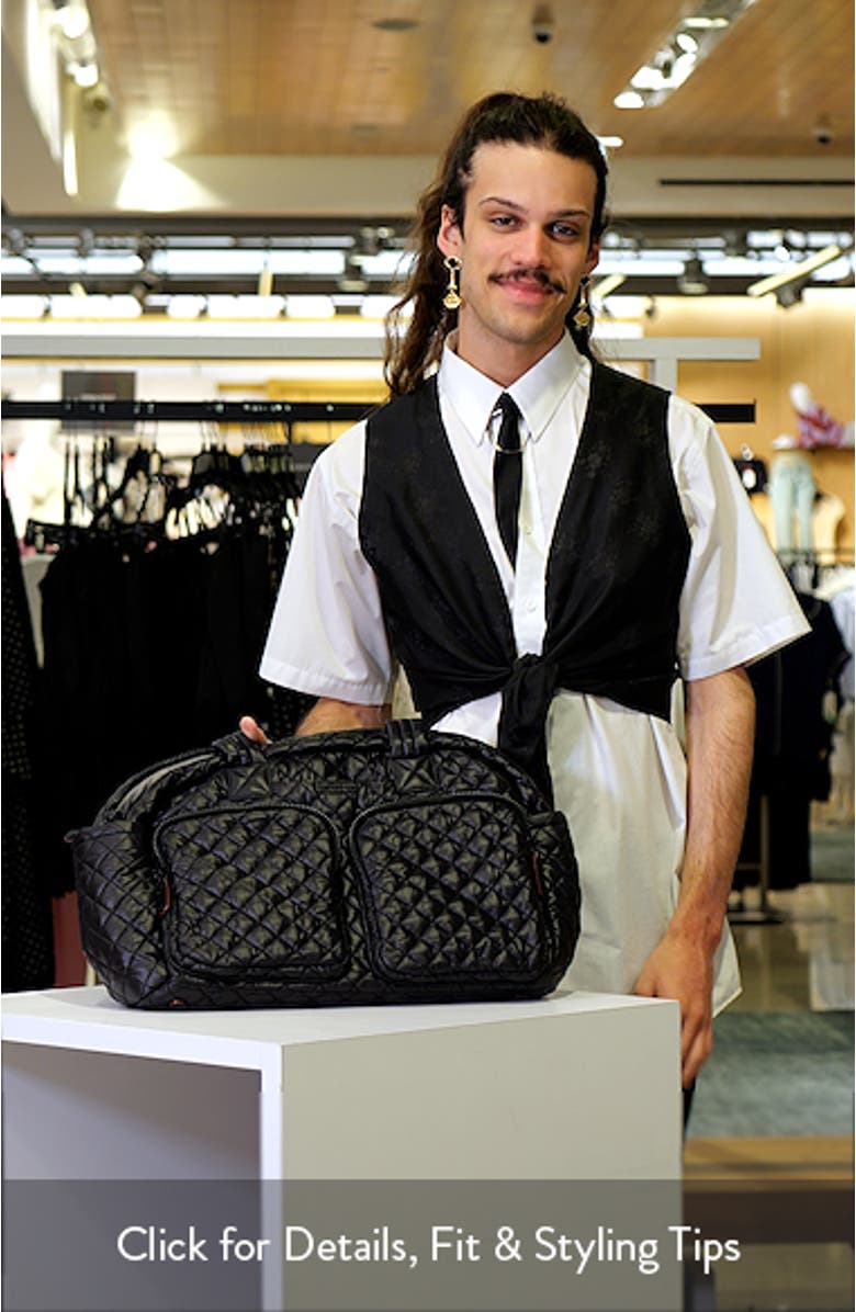 Nik Quilted Nylon Duffle Bag, sales video thumbnail