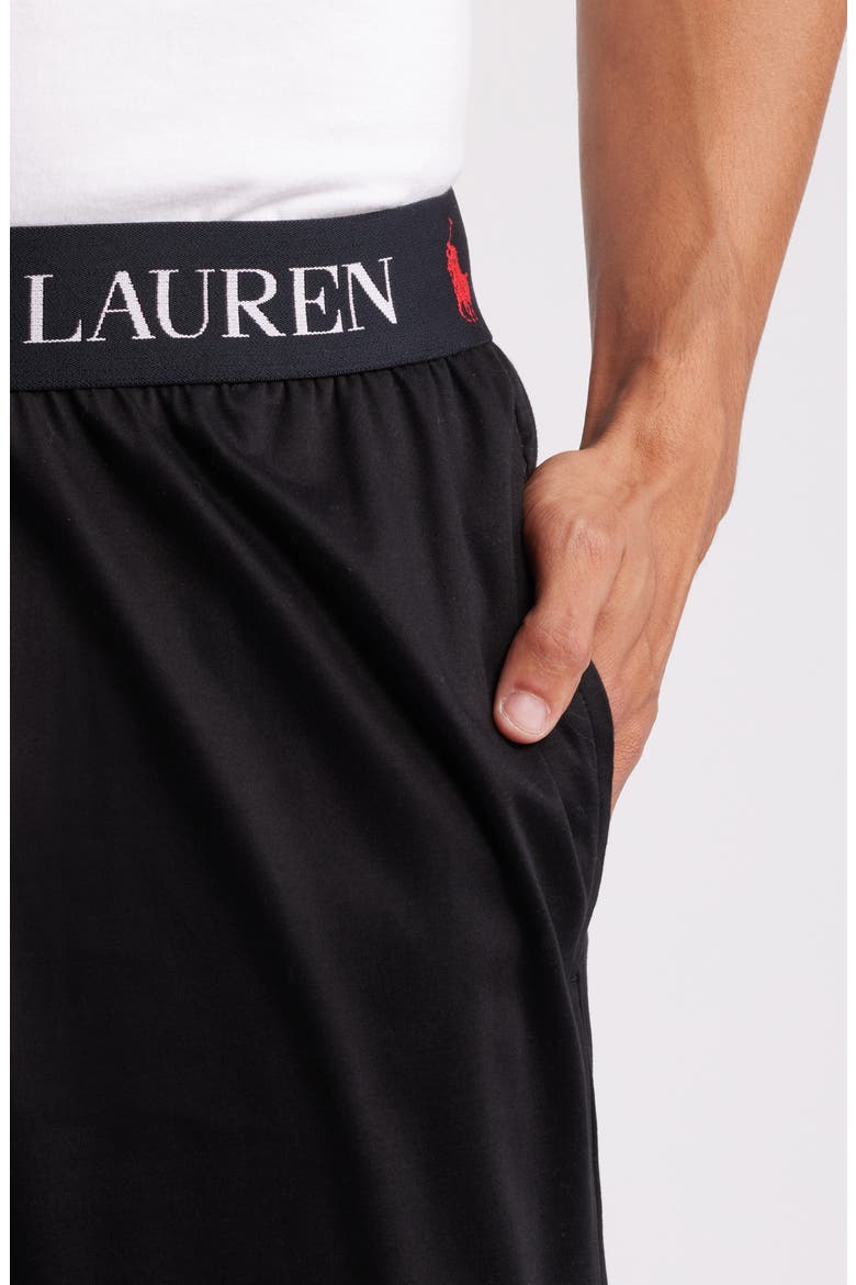 Mercerized Cotton Pajama Joggers, Alternate, color, POLO BLACK